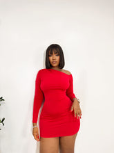 Load image into Gallery viewer, Red mini dress
