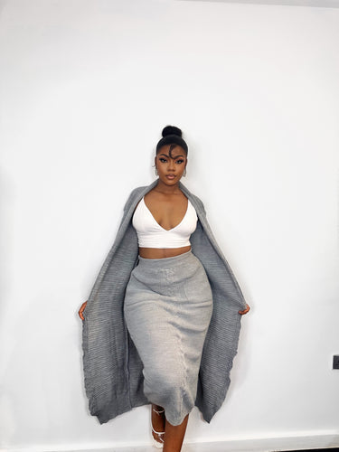 Grey Knitted set