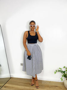 Bella Stripe Skirt