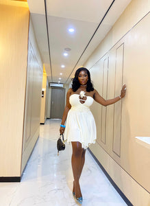 Cream Mini Dress