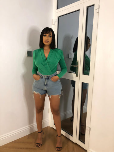 Green bodysuit