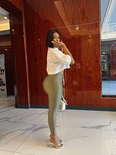 Leggings color caqui