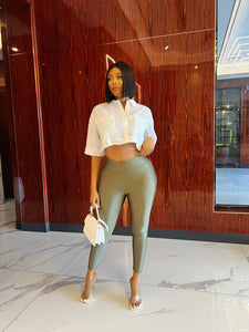 Leggings color caqui